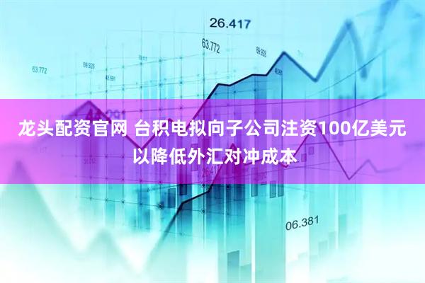 龙头配资官网 台积电拟向子公司注资100亿美元 以降低外汇对冲成本